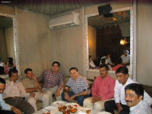 Yaspal Yadav, Amarjeet Malik, Asiem Mehra, Ishwar Singh Sangwan, Amritlal Yadav, Sanjay Singh - Ajmer Georgians 1979 Batch at MGF Mall, Saket, New Delhi