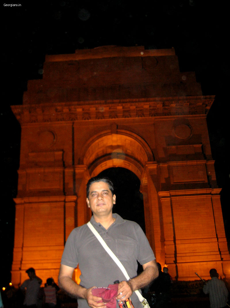 Amarjeet Malik at India Gate