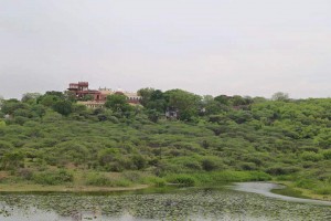 Distant view of Dholpur Military School Admin Block