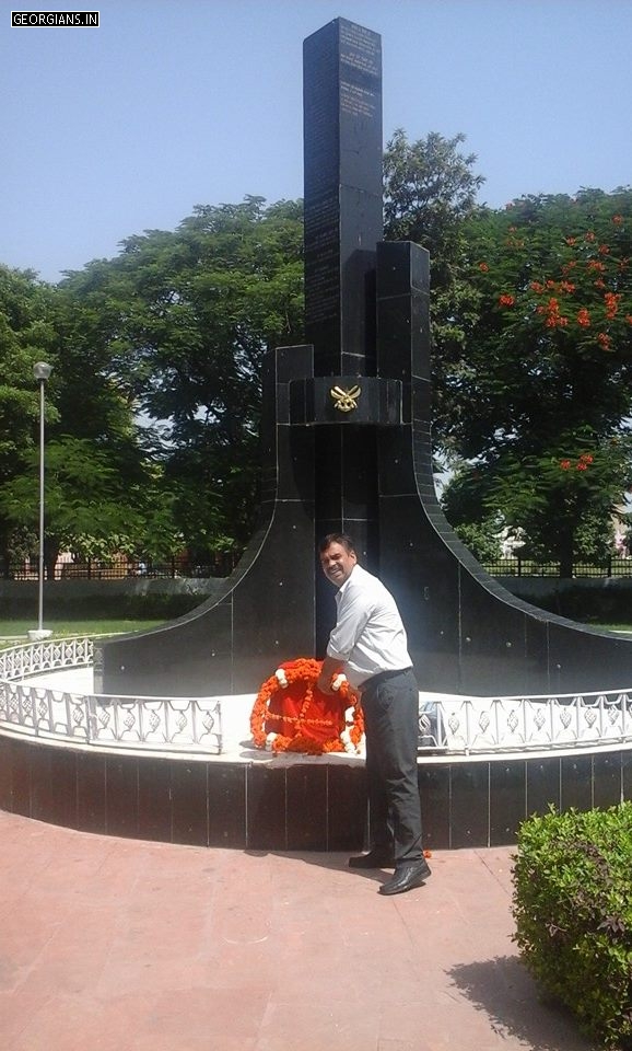 Jitender Gill at War Memorial, Jind