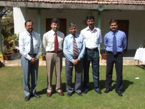 KC Sharma sir with Principal Lt Colonel AK Tyagi, Lt. Colonel Virender Singh (942)