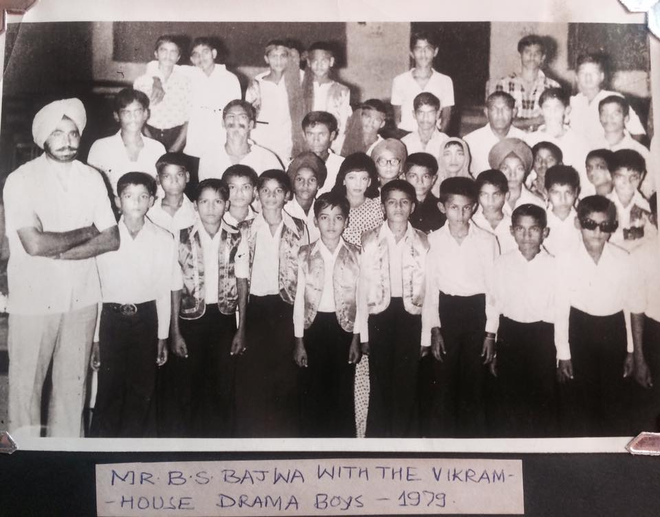 Mr BS Bajwa with Vikram House Drama Boys 1979