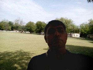 Pradeep Malik Selfie at Ajmer Military School Hockey Ground