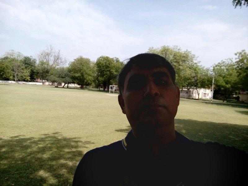 Pradeep Malik Selfie at Ajmer Military School Hockey Ground
