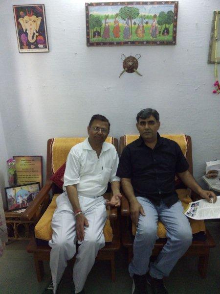 Pradeep Malik with SK Lal Sir