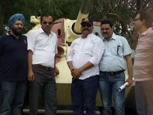 Shairvair Singh Lamba, Sushil Daila, Mukul Mishra, Rajesh Kumar Singh, Aseem Mehra at AMS School Gate