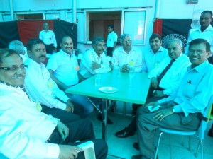 General Sumer Singh (AVSM), Rajendra Tipu, Colonel Badsara, Rambir Sangwan, S.K. Lal Sir during a Georgian get together