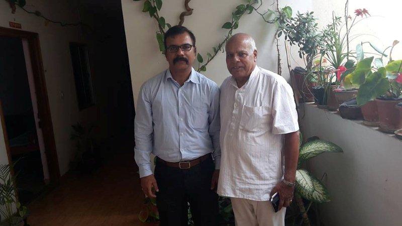 Akshay Sharma with TS Panwar Sir