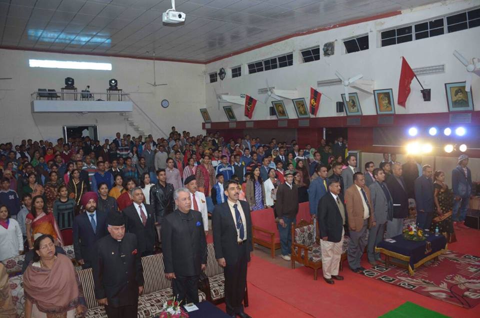 Cultural Program at School Assembly Hall — with Nirmaljeet Singh, Sumer Khutel, Durga Das, विकास रेपसवाल, Gajanand Yadava, Hari Rajawat, Yashpal Yadav, Aftab Khan and Mahendra Pal Singh.