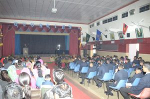 Chief Guest Lt Gen Saranjit Singh,YSM addressing the gathering