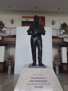 More than life-size statue of Field Marshal Sam Hormusji Framji Jamshedji Manekshaw