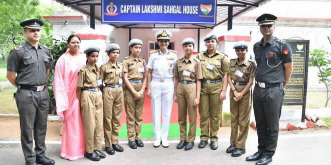 1st Batch of Girl Cadets Inducted by RMS Ajmer