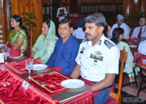 Praveen's parents at the high tea after the Passing Out Parade