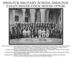 Dholpur Military School Dholpur Ujjain house Group Photo 1979-80