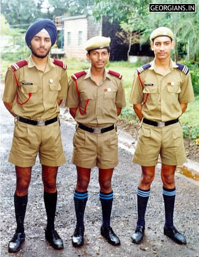 School Prefects (L2R- Sukhbir, Kulbhushan & Ashok Kumar) Shivaji House - BMS Belgaum Year 1987