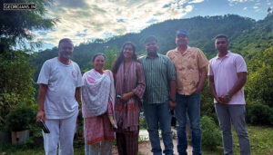 Verinder Sharma with RMS Chail Principal, Administration officer and Medical Officer