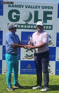 Prakash Surve won trophy in Aamby Valley Open Golf Tournament 2026