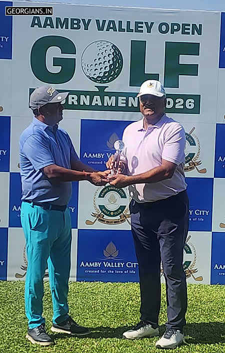 Prakash Surve won trophy in Aamby Valley Open Golf Tournament 2026