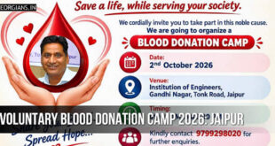 Creative Projects and Contracts Pvt Ltd Voluntary Blood Donation Camp 2026: Jaipur