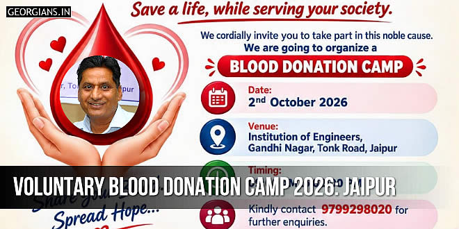 Creative Projects and Contracts Pvt Ltd Voluntary Blood Donation Camp 2026: Jaipur